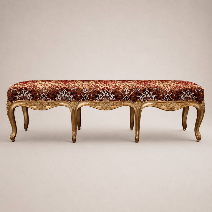 Louis XV Style, Giltwood Long Bench - La Maison London