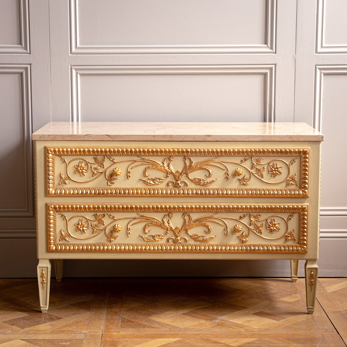 Louis XVI Style Chest of Drawers - La Maison London