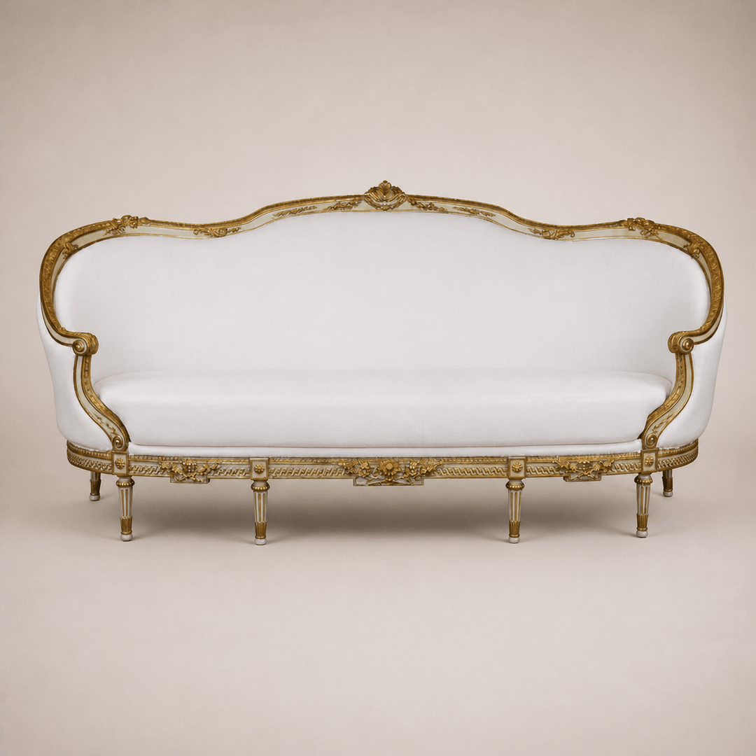 Louis XVI Style Corbeille Sofa - La Maison London