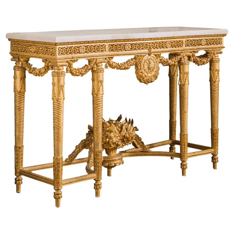 Louis XVI Style Giltwood Console - La Maison London