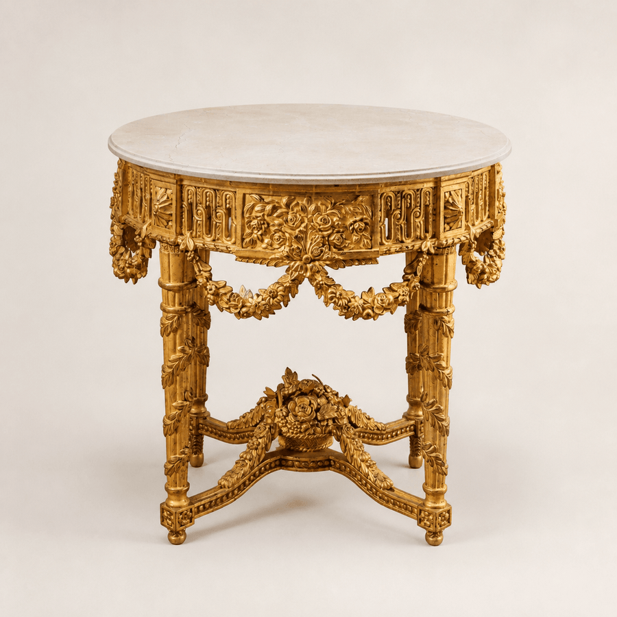Louis XVI Style Giltwood Console Table - La Maison London
