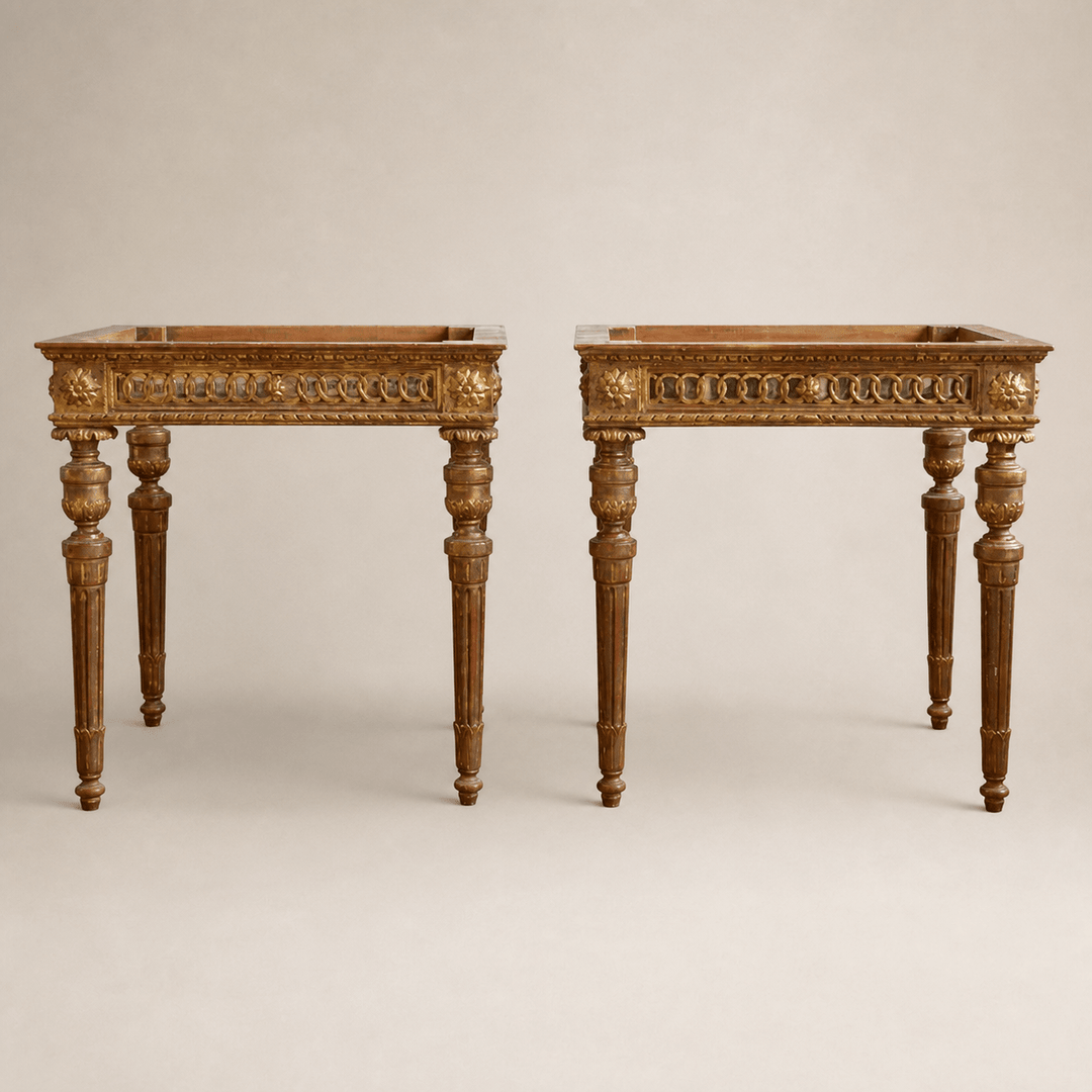 Louis XVI Style Giltwood Side Tables - La Maison London