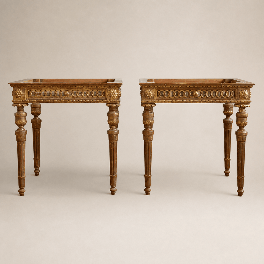 Louis XVI Style Giltwood Side Tables - La Maison London