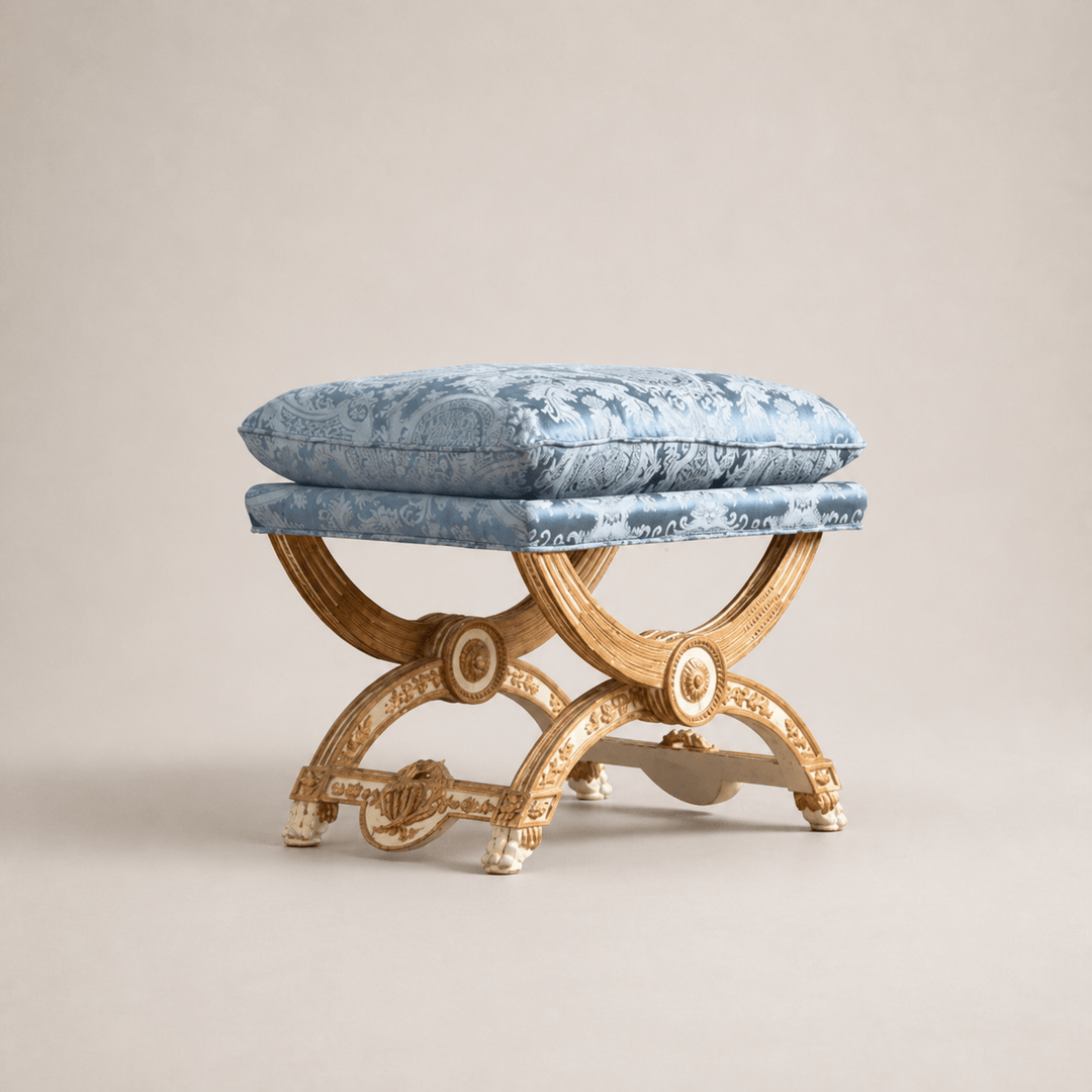 Louis XVI Style X stool - La Maison London