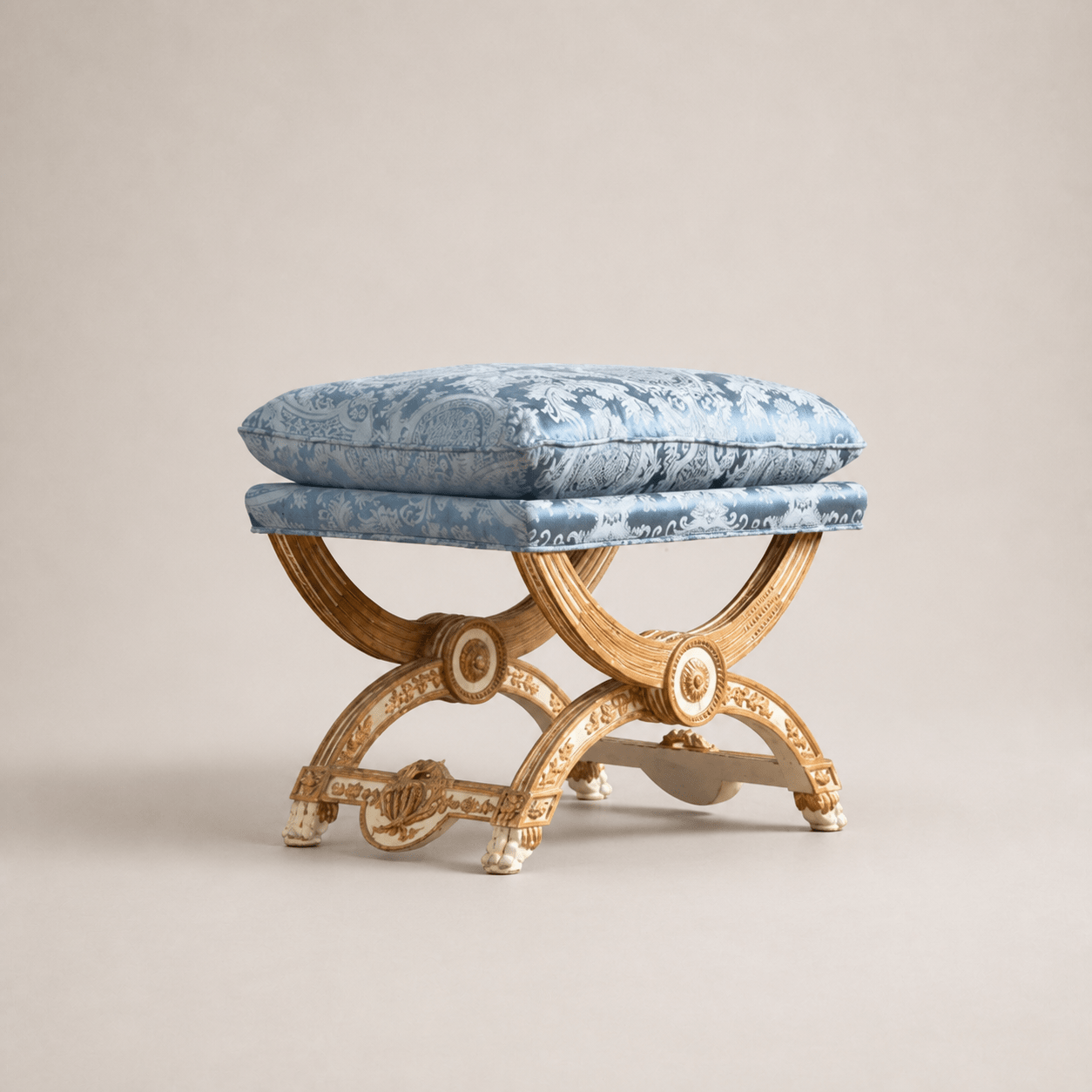 Louis XVI Style X stool - La Maison London