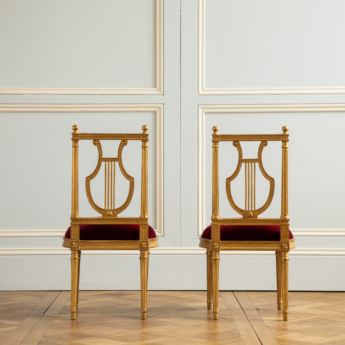 Pair of Louis XVI Chairs - La Maison London