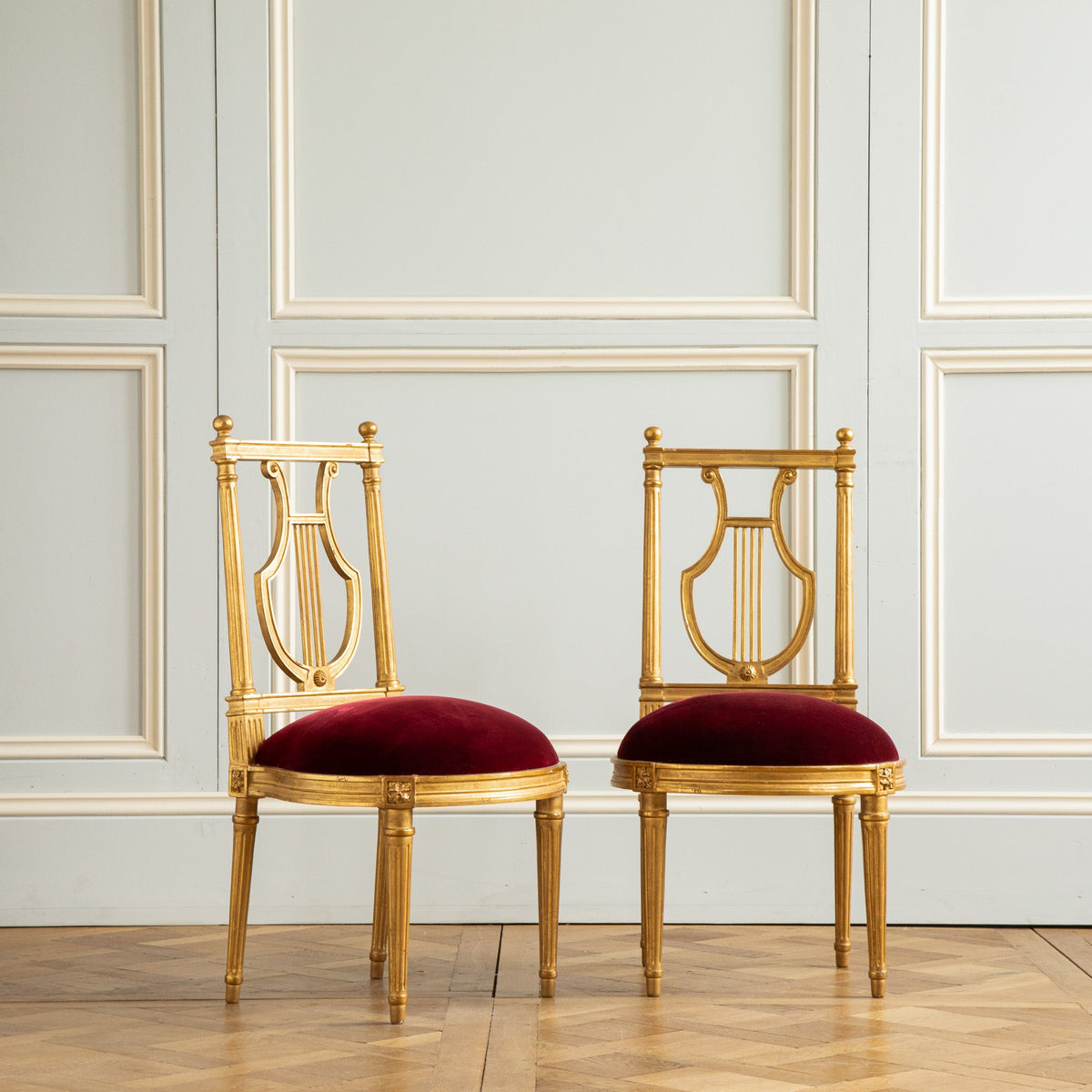 Pair of Louis XVI Chairs - La Maison London