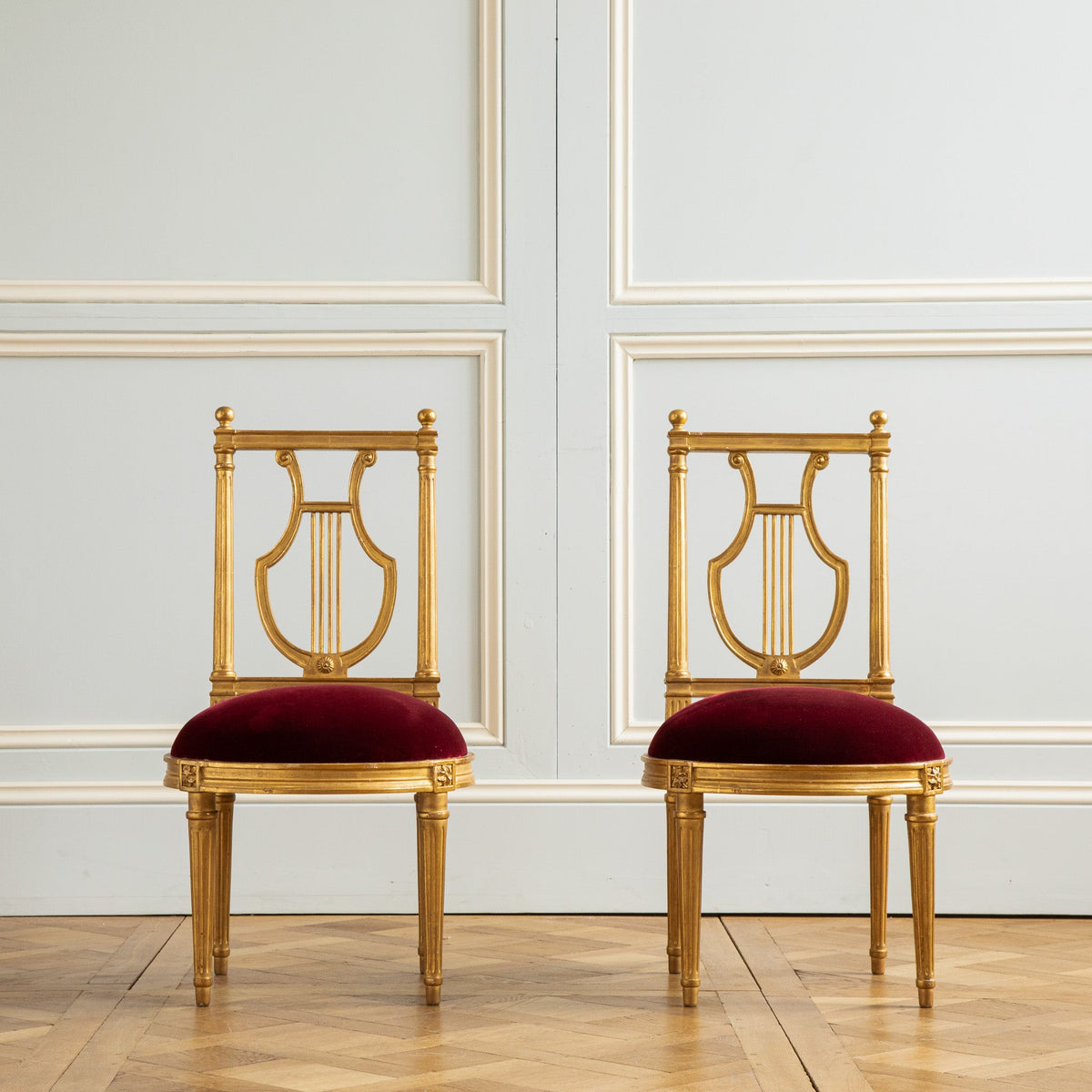 Pair of Louis XVI Chairs - La Maison London