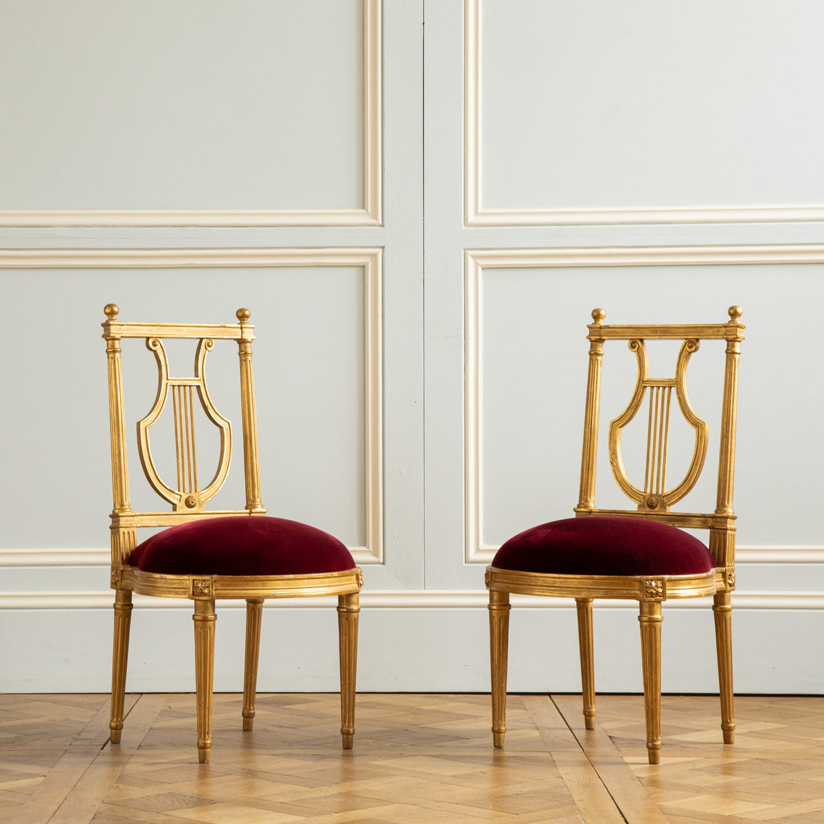 Pair of Louis XVI Chairs - La Maison London
