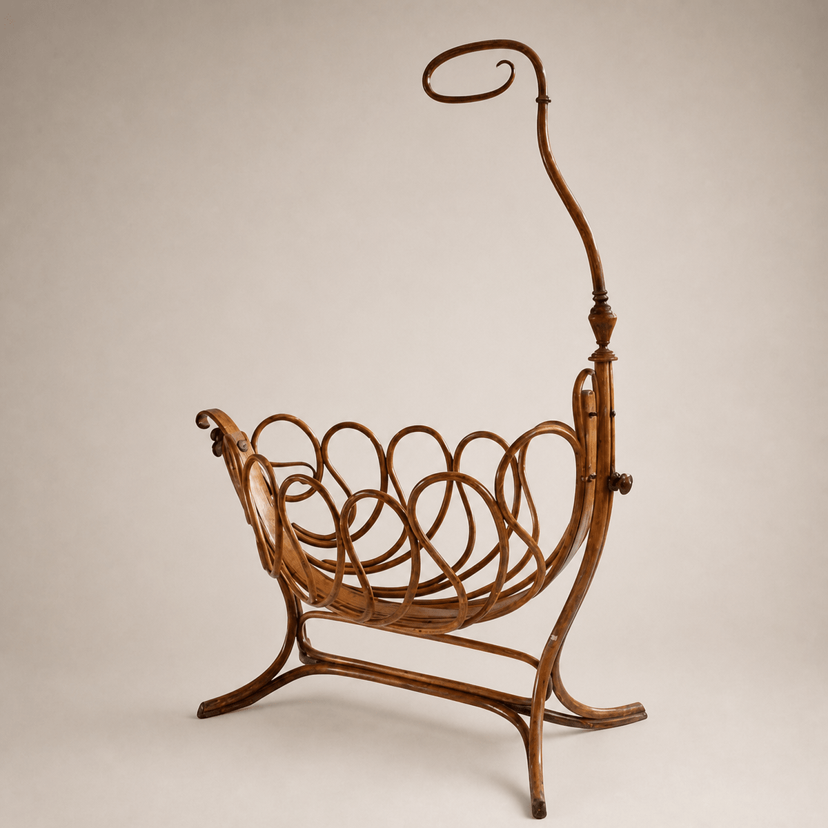 Rare French Bentwood Cradle in the Thonet Style - La Maison London