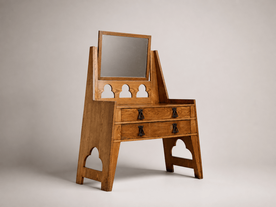 Rare Liberty & Co. Oak Dressing Table, Registered Design No. 232372, c.1896 - La Maison London