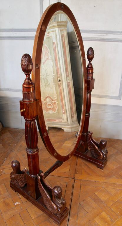 19th Century Italian Cheval Mirror - La Maison London