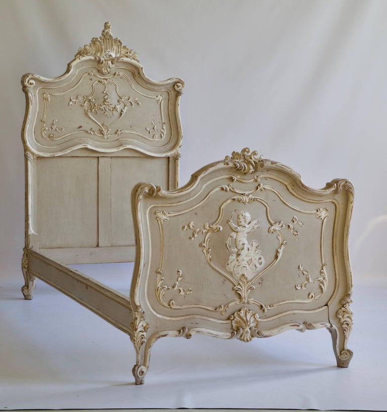 Pair of Louis XV Style Matching Beds - La Maison London
