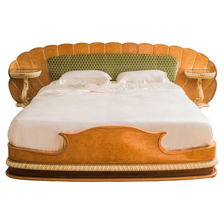 A Mid Century Italian Bed In The Art Deco Style - La Maison London
