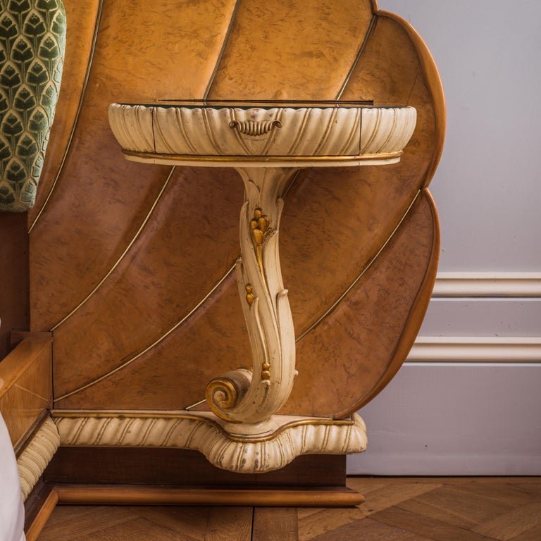 A Mid Century Italian Bed In The Art Deco Style - La Maison London
