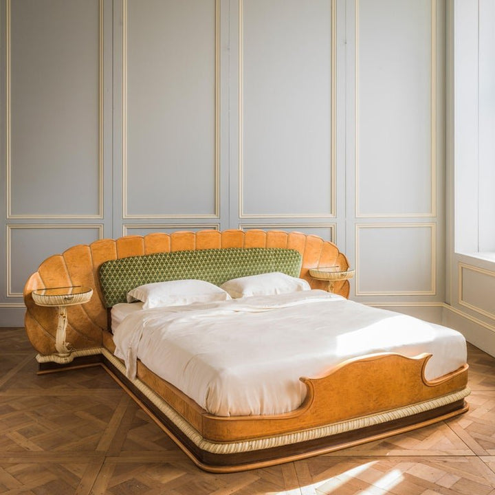 A Mid Century Italian Bed In The Art Deco Style - La Maison London