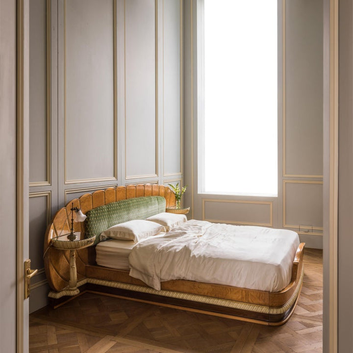 A Mid Century Italian Bed In The Art Deco Style - La Maison London