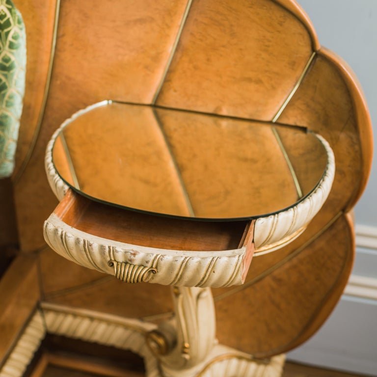 A Mid Century Italian Bed In The Art Deco Style - La Maison London