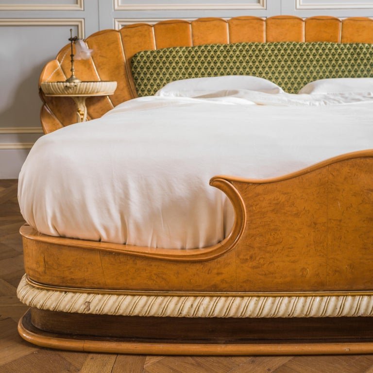 A Mid Century Italian Bed In The Art Deco Style - La Maison London