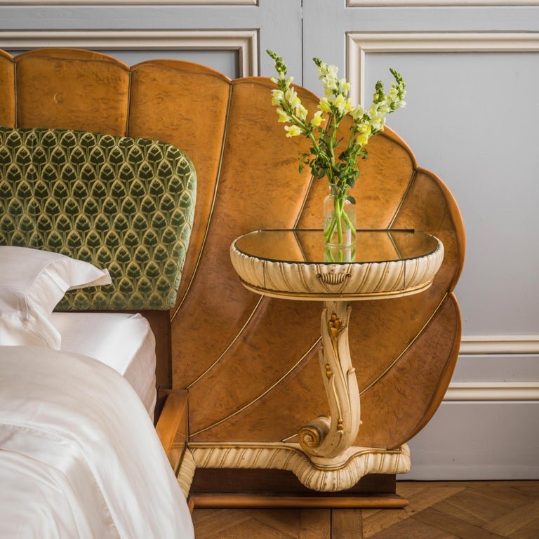 A Mid Century Italian Bed In The Art Deco Style - La Maison London