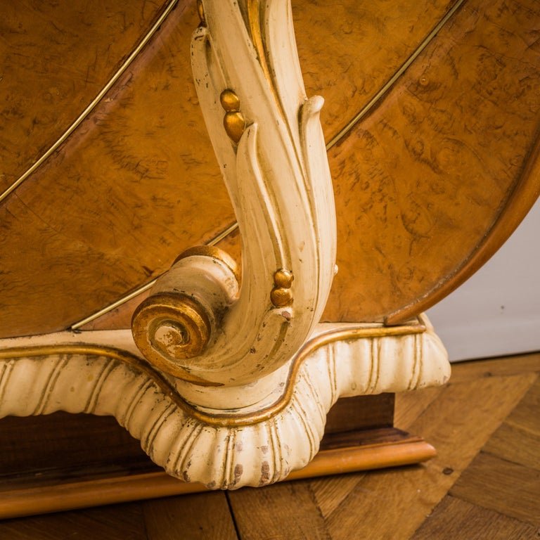 A Mid Century Italian Bed In The Art Deco Style - La Maison London