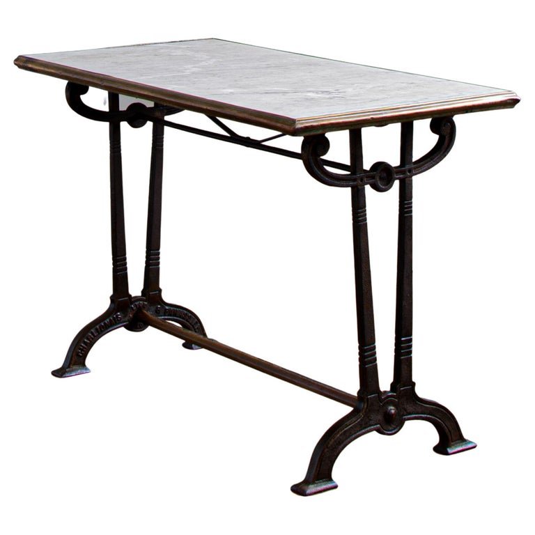 Art nouveau French Bistro Table Circa 1900 by Charlionais & Panassier