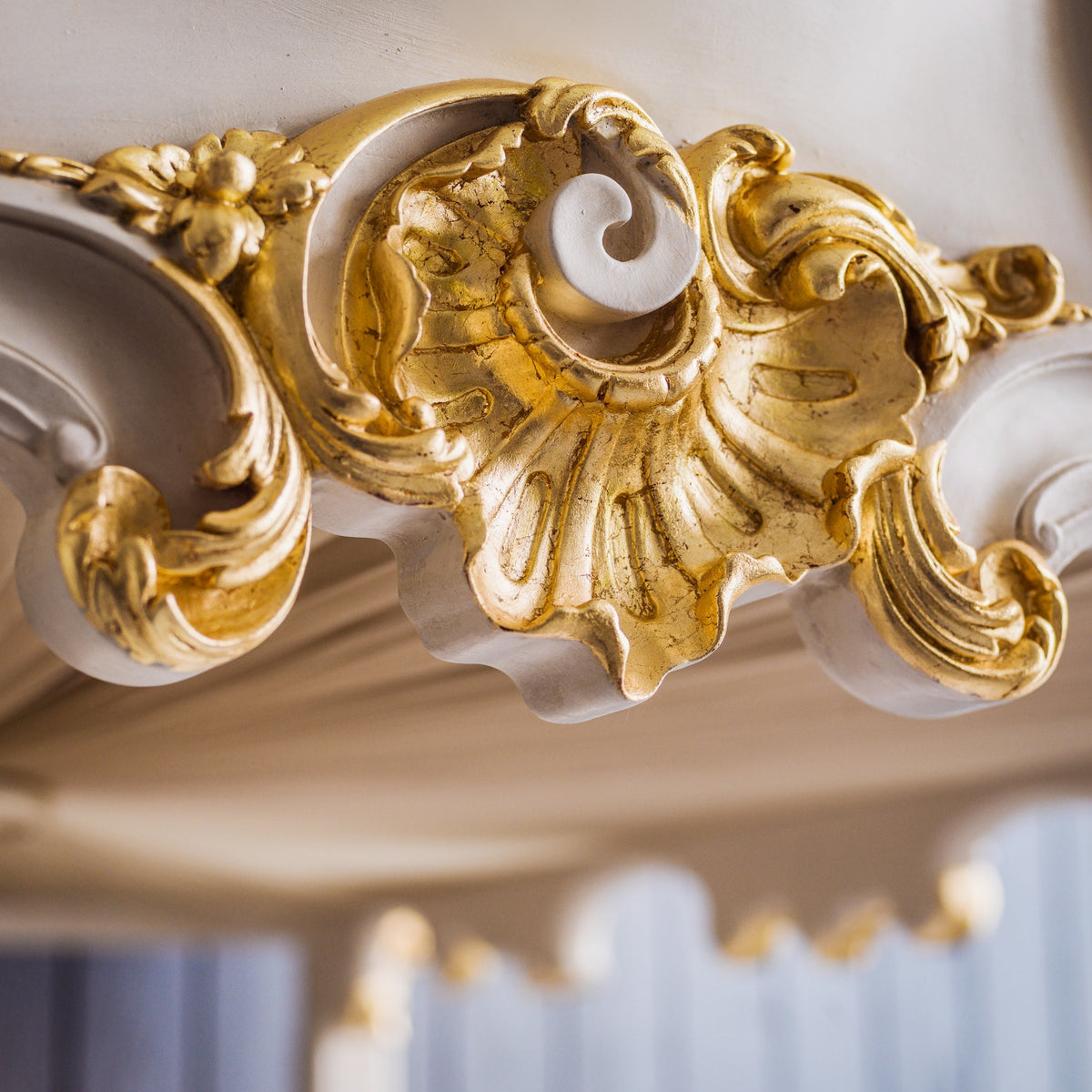 Copy of Rococo Style Hand Carved 4 Poster / Bunk Bed - La Maison London