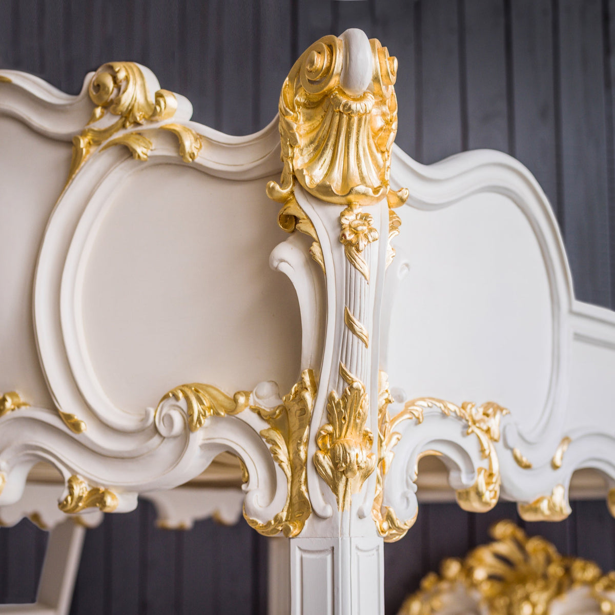 Copy of Rococo Style Hand Carved 4 Poster / Bunk Bed - La Maison London