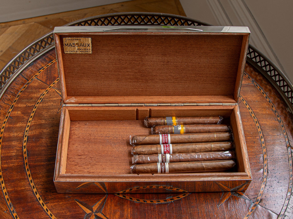 Delheid Frères - Silver Cigar / Cigarette Box (835er) - La Maison London