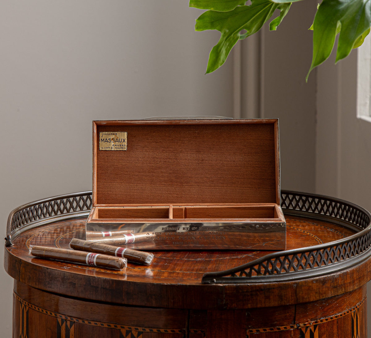 Delheid Frères - Silver Cigar / Cigarette Box (835er) - La Maison London