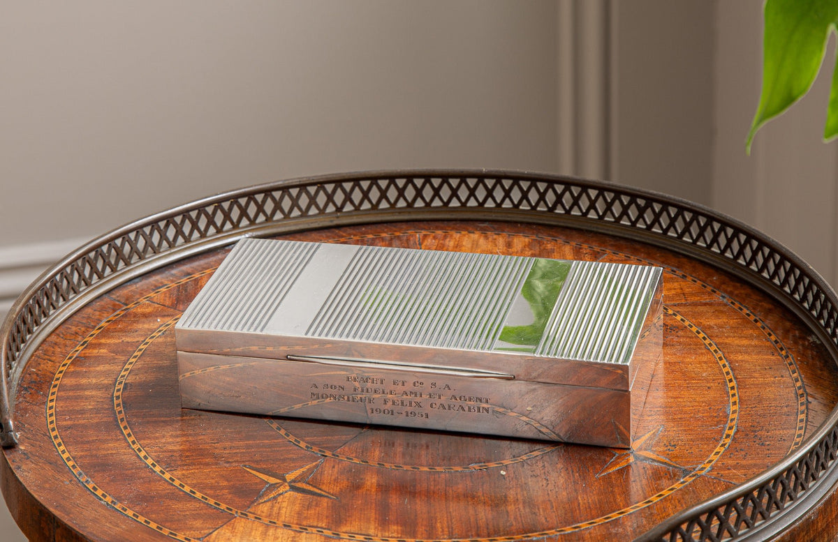 Delheid Frères - Silver Cigar / Cigarette Box (835er) - La Maison London