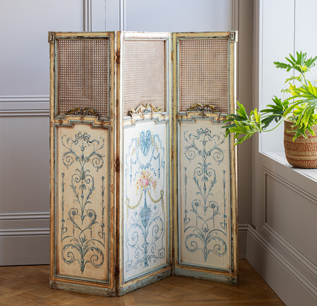 French Antique Paravent Screen - La Maison London