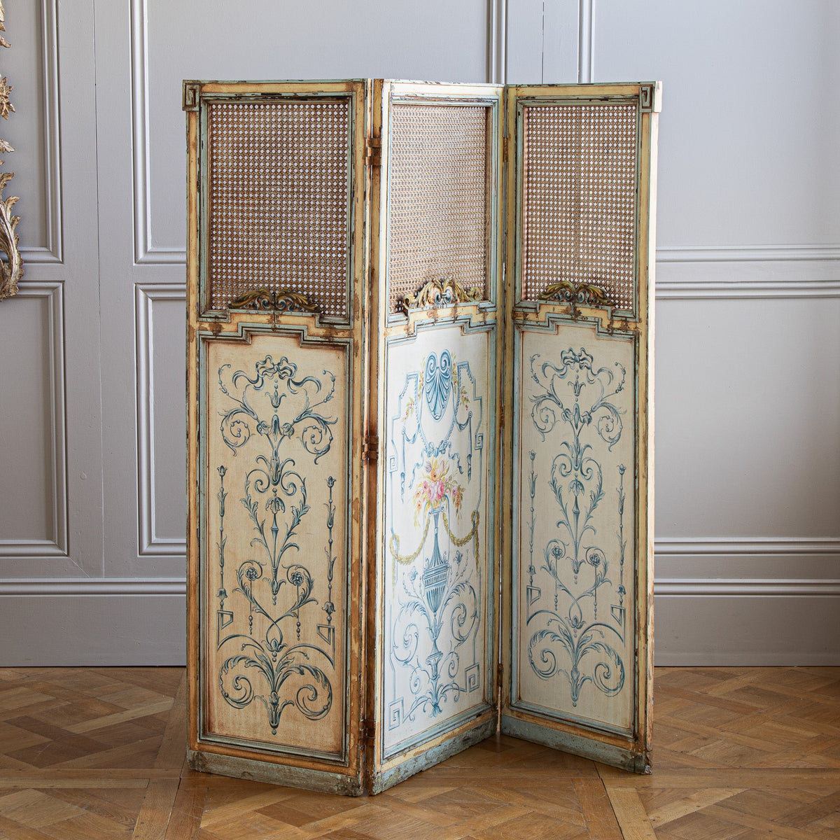French Antique Paravent Screen - La Maison London