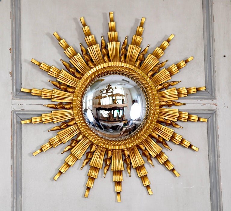 Giltwood Sunburst Mirror - La Maison London