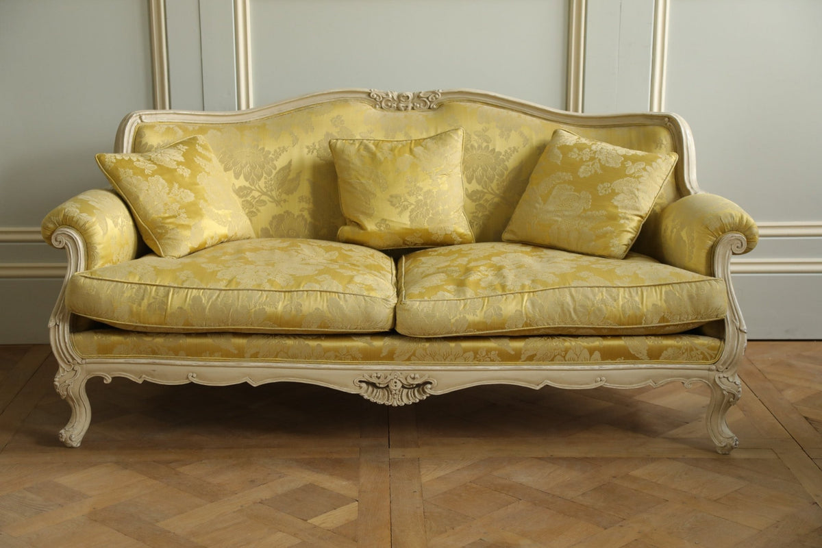 Hand Carved, Louis XV Style Sofa - La Maison London