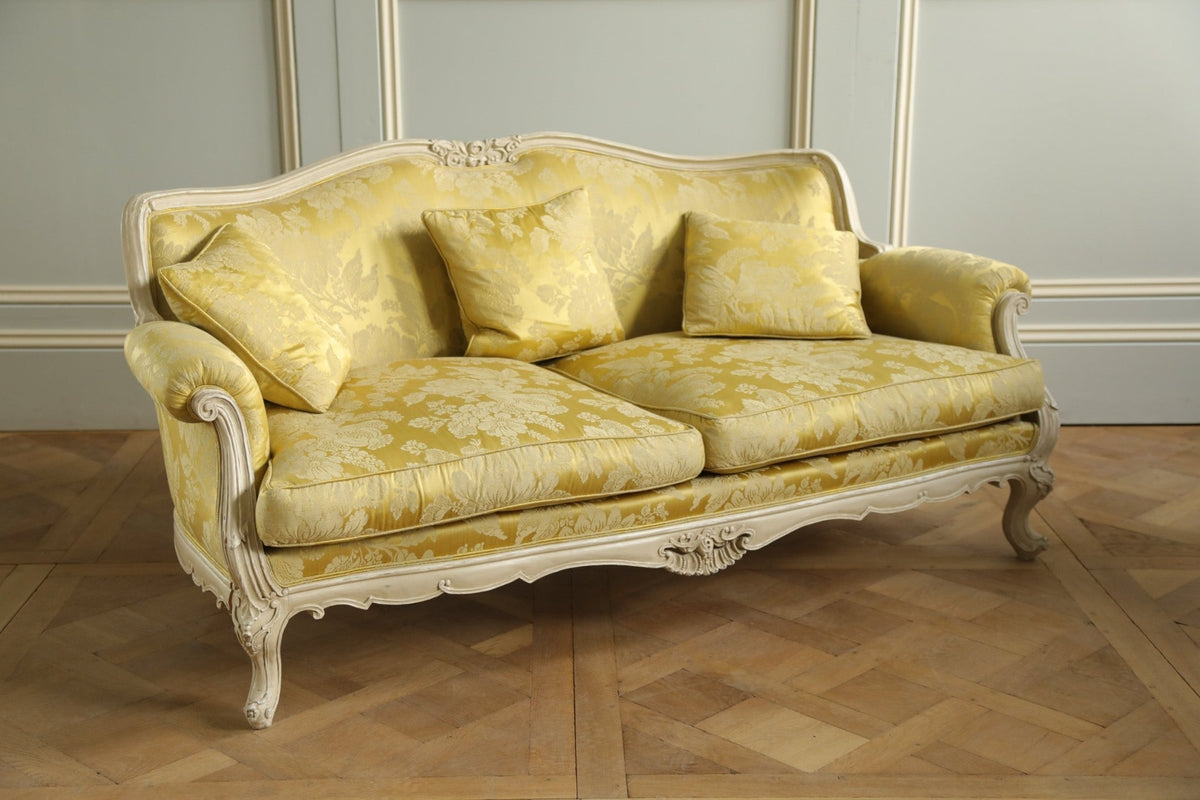 Hand Carved, Louis XV Style Sofa - La Maison London