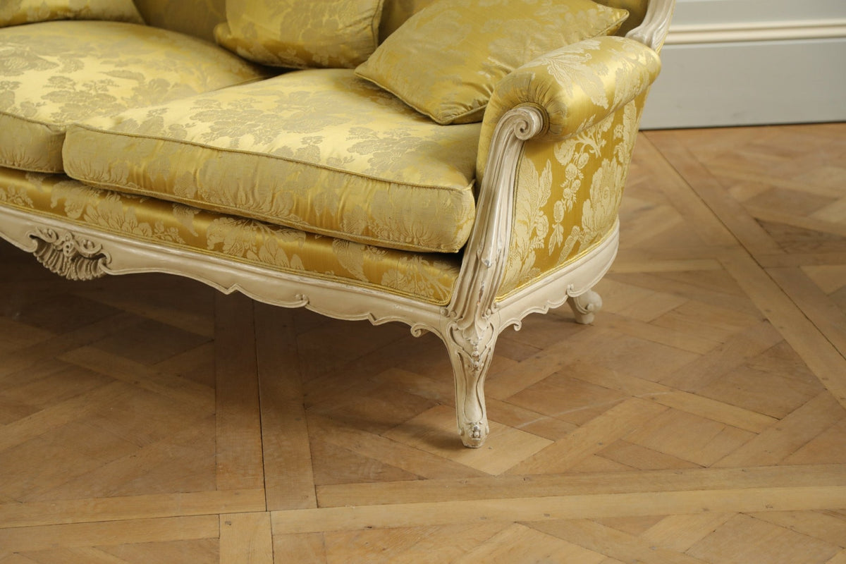 Hand Carved, Louis XV Style Sofa - La Maison London