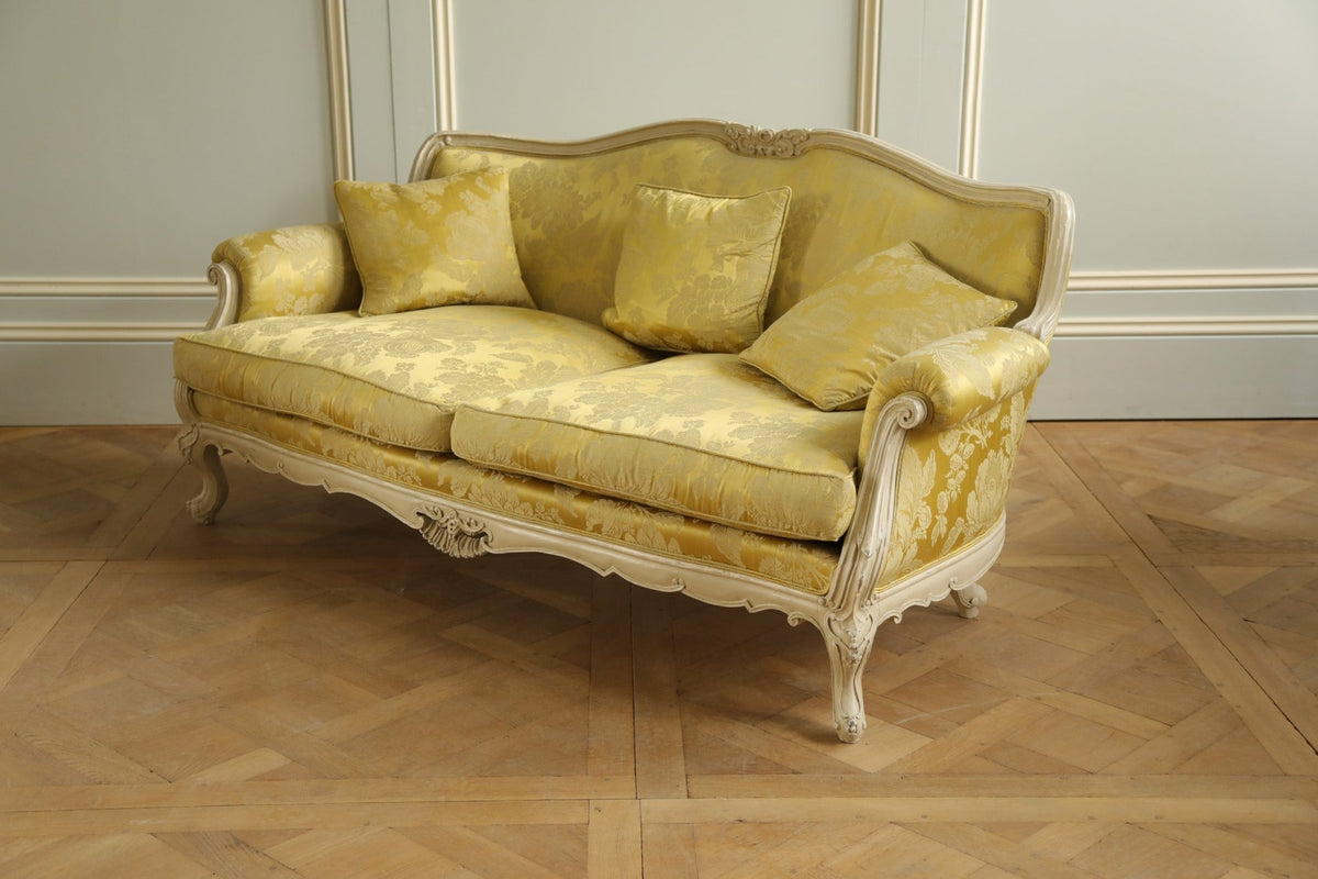 Hand Carved, Louis XV Style Sofa - La Maison London