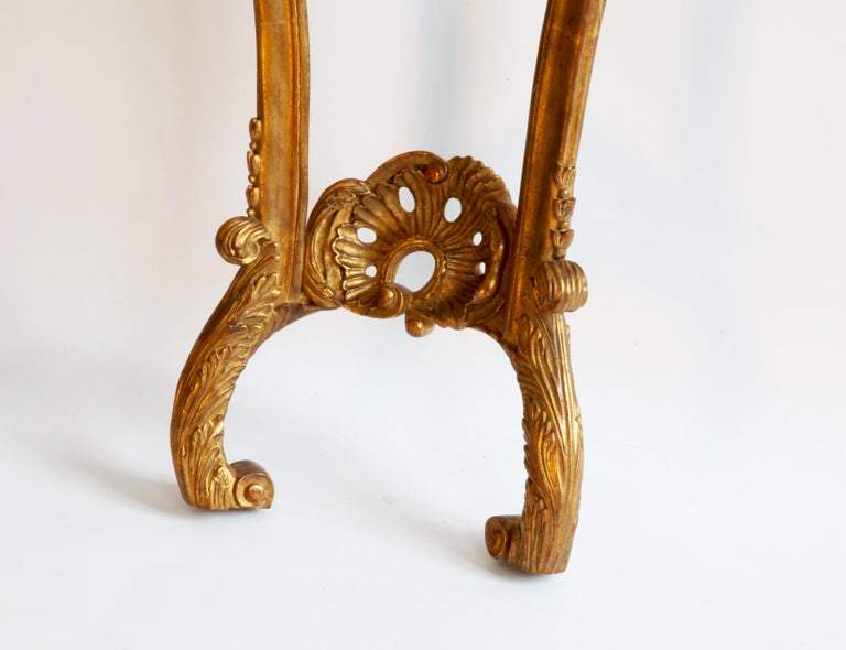 Hand Carved Rococo Style Giltwood Consoles - La Maison London