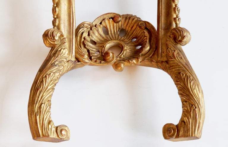 Hand Carved Rococo Style Giltwood Consoles - La Maison London