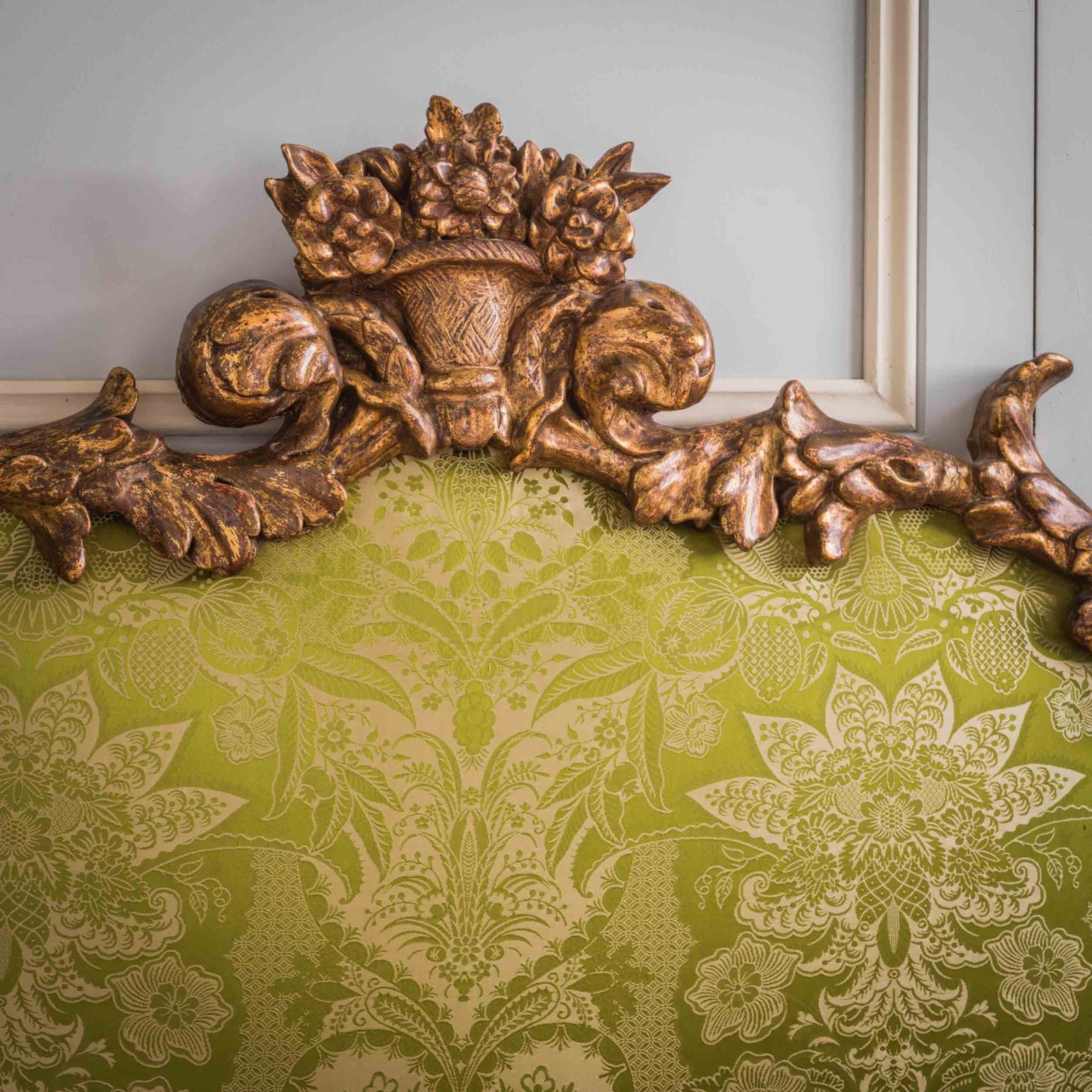 Italian Baroque Style Gilt Wood Headboard - La Maison London