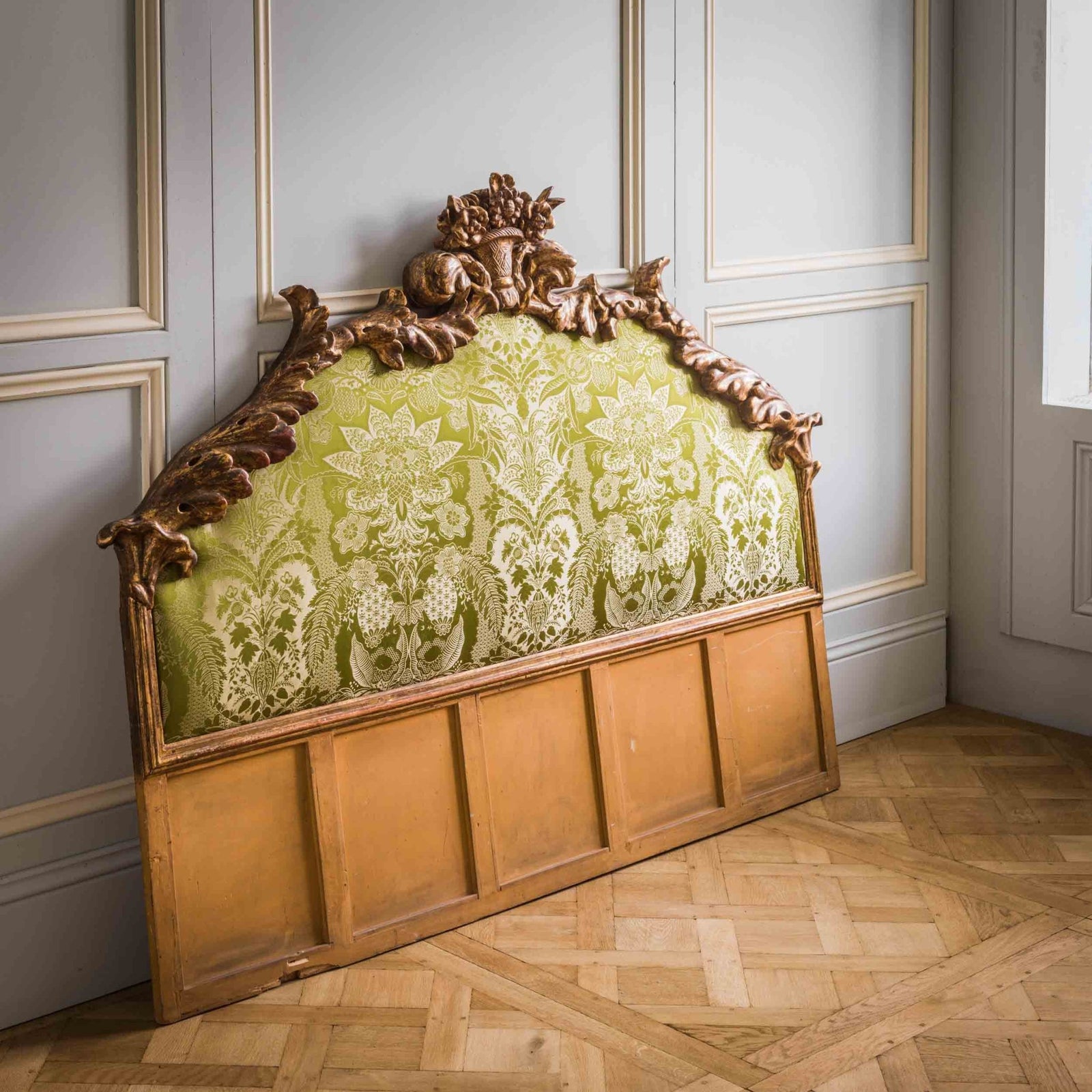 Italian Baroque Style Gilt Wood Headboard - La Maison London