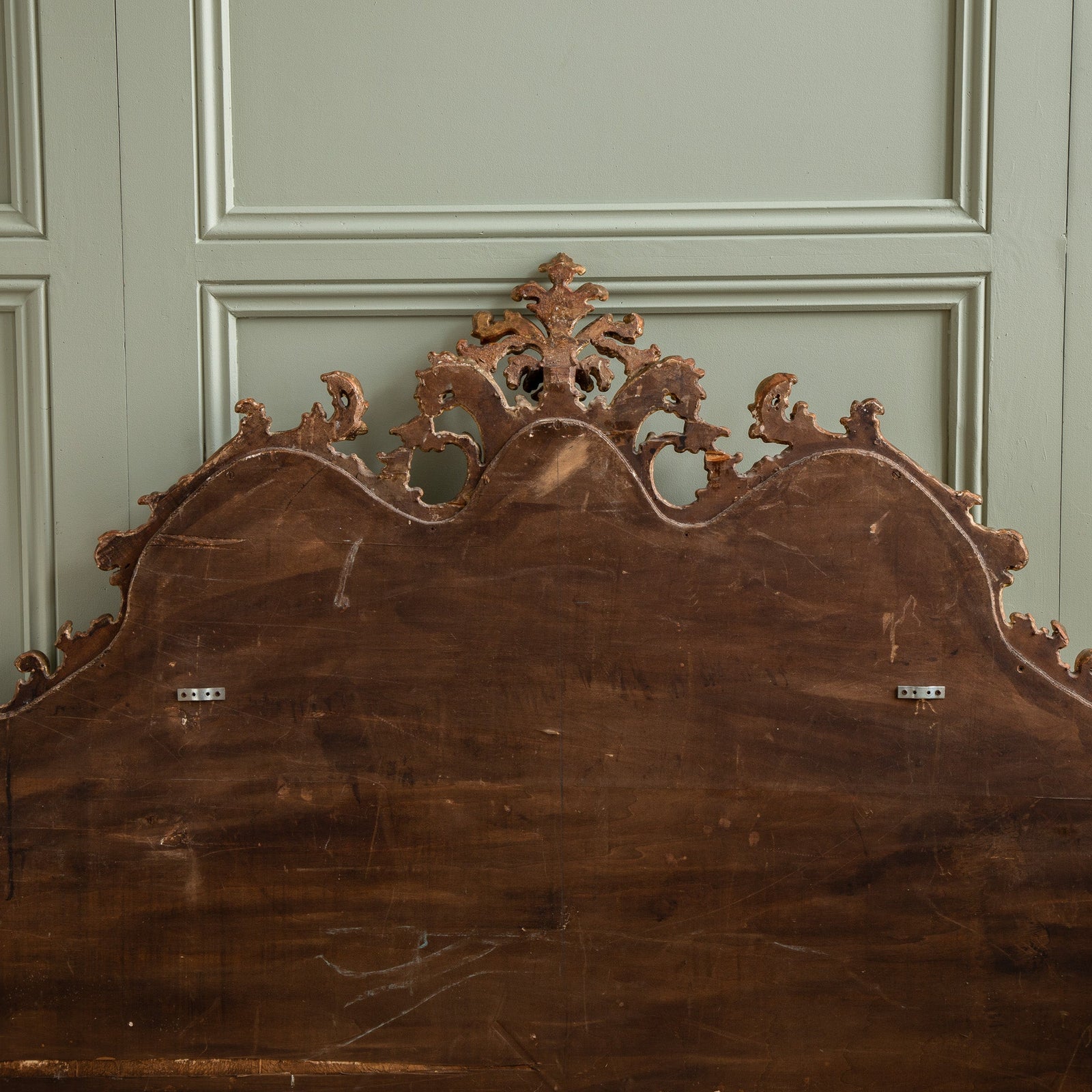 Large 19th Century Italian Giltwood Headboard in Rococo Style - La Maison London