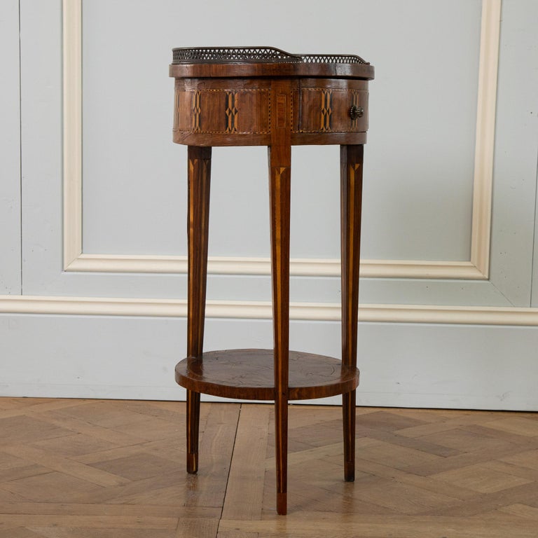 Late 19th Century Marquetry Side Table - La Maison London