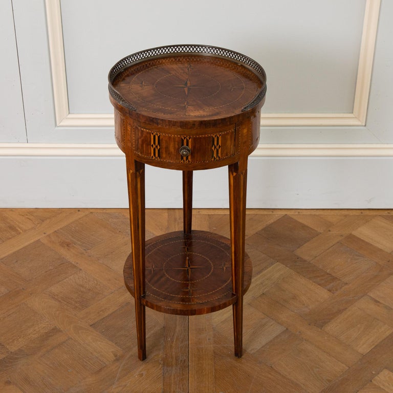 Late 19th Century Marquetry Side Table - La Maison London