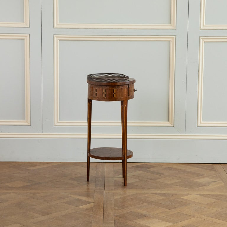 Late 19th Century Marquetry Side Table - La Maison London