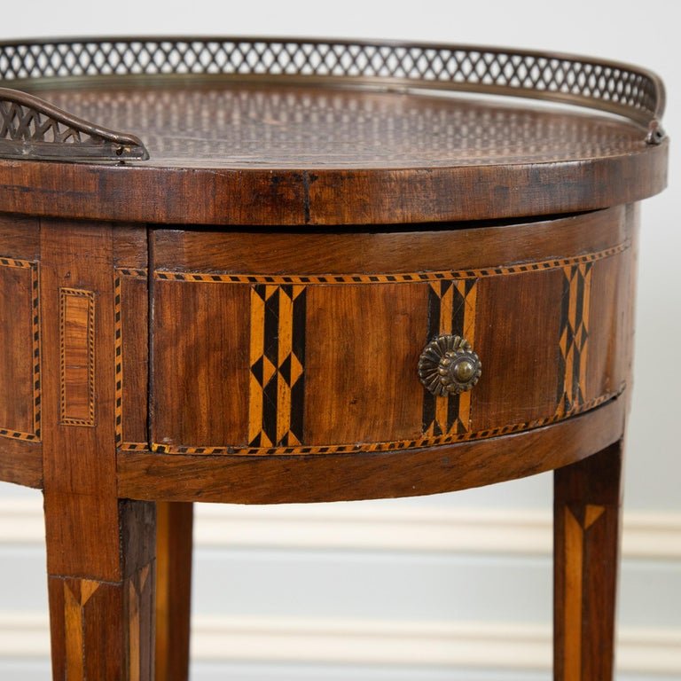 Late 19th Century Marquetry Side Table - La Maison London