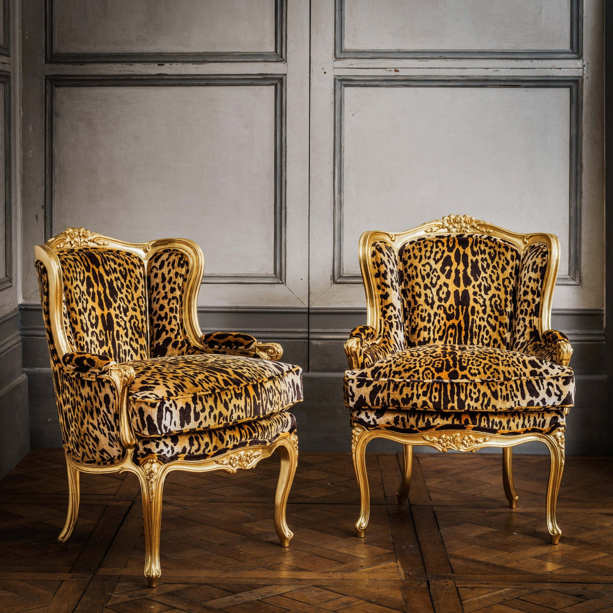 Louis XV Style Giltwood Duchesse Brissée - La Maison London