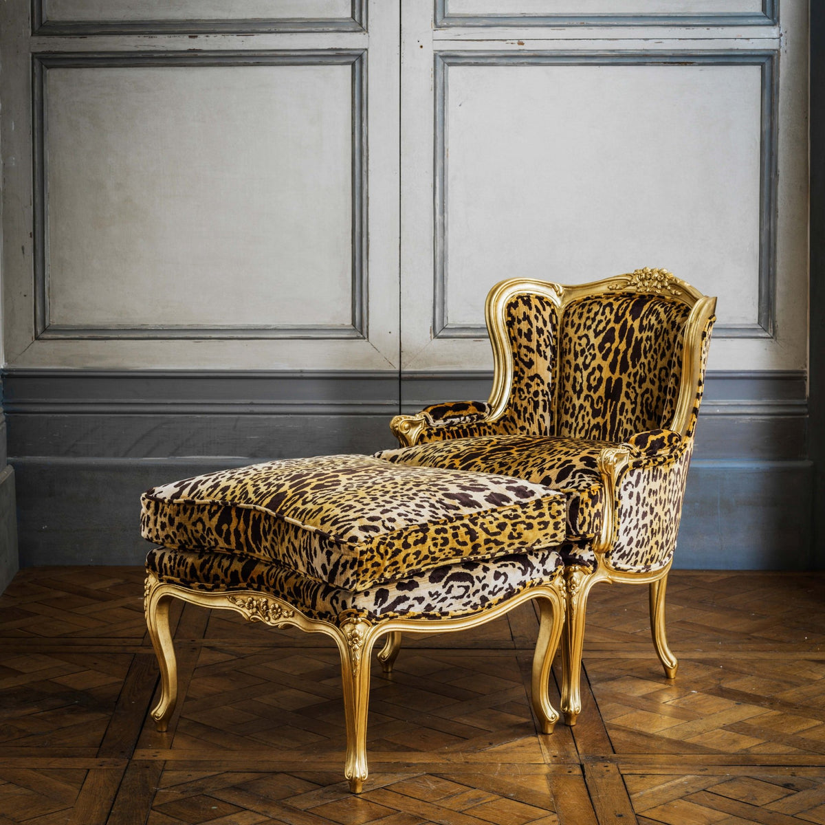 Louis XV Style Giltwood Duchesse Brissée - La Maison London
