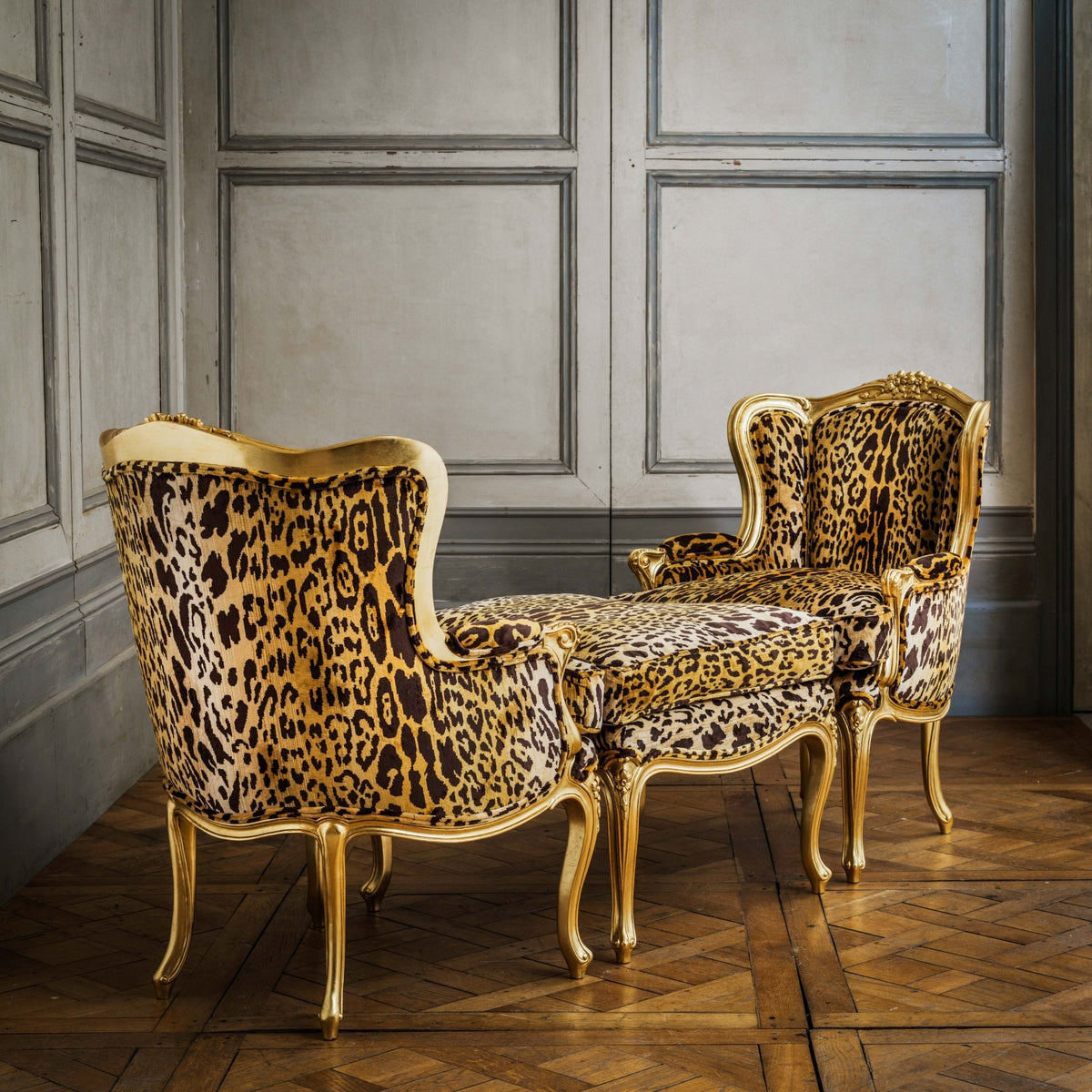 Louis XV Style Giltwood Duchesse Brissée - La Maison London
